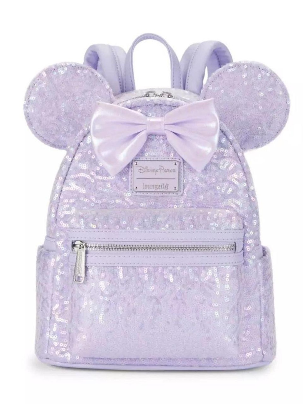 Loungefly Disney Minnie Mouse Sequin
Opalescent Purple Backpack NWT